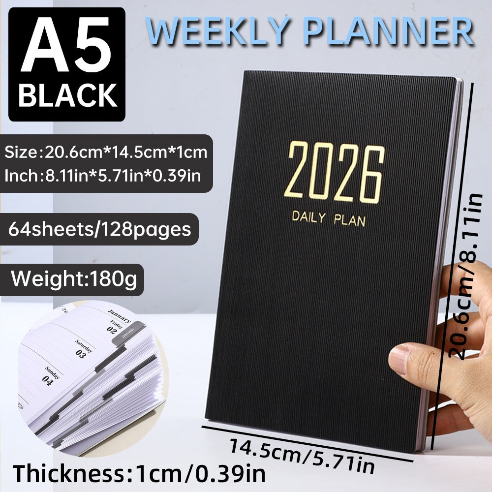 A Minimal A5 Planner for Simple Weekly Progress