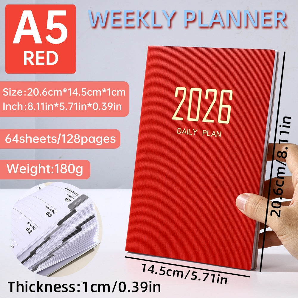 A Minimal A5 Planner for Simple Weekly Progress