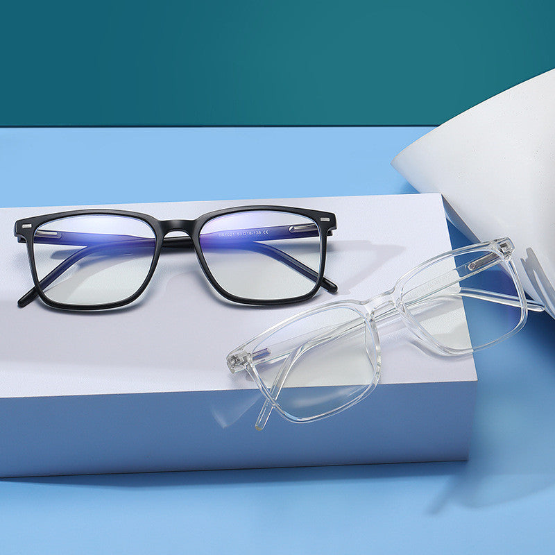TR90 Spring Leg Square Blue Light Blocking Glasses