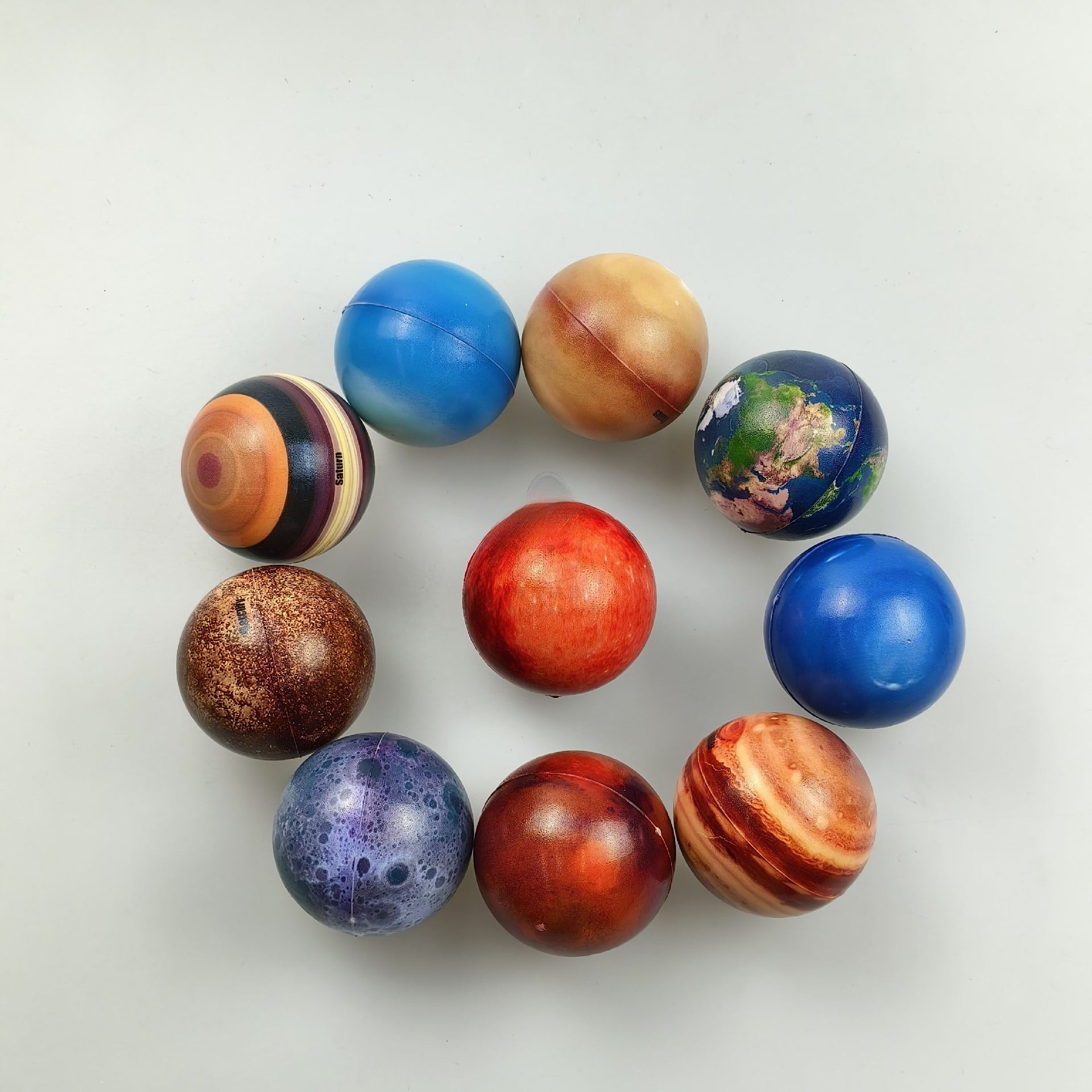 Eight Planets Solar System Moon Children's Science And Education Toy Sponge Stress Ball