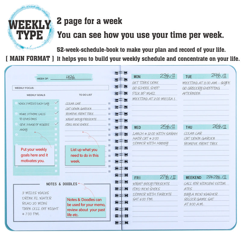 A Flexible Planner for Daily, Weekly, and Monthly Focus