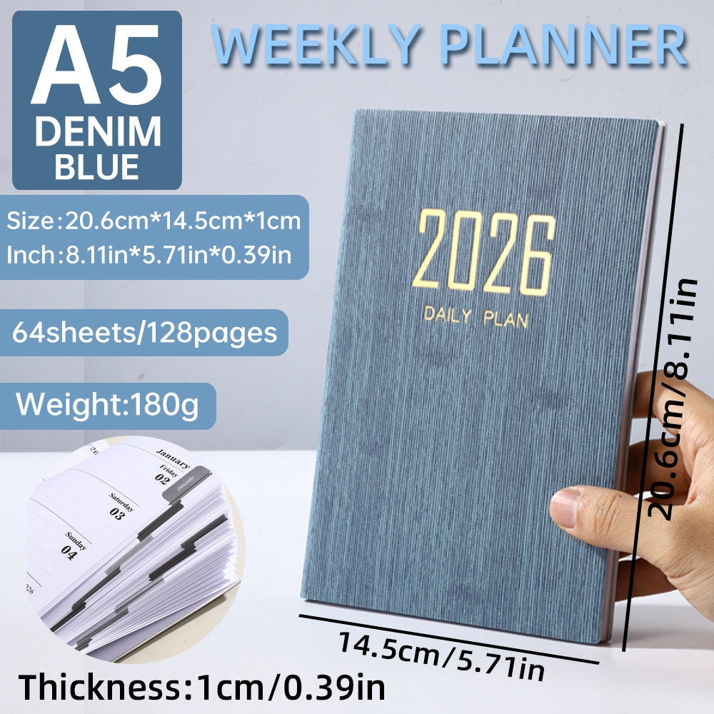 A Minimal A5 Planner for Simple Weekly Progress