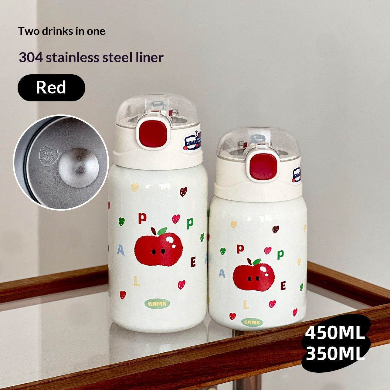 Simple Insulated Water Bottle With A Straw For Girls