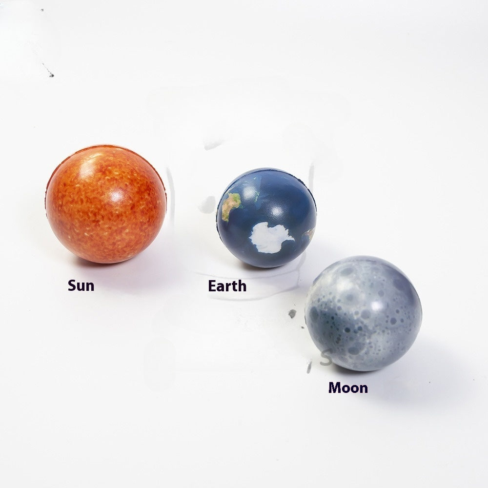 Eight Planets Solar System Moon Children's Science And Education Toy Sponge Stress Ball